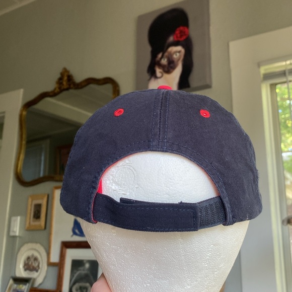 Vintage AT&T Pebble Beach National Golf Pro-Am Blue Red Strapback Canvas Cap - Picture 5 of 9